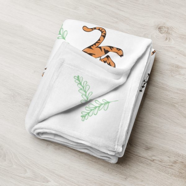 Tiger | Karthigai Poo Pattern Baby Blanket - Image 4